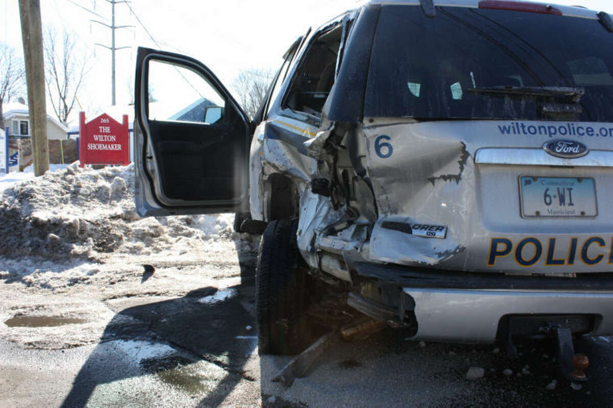 Driver charged in crash that sent Wilton officer to hospital