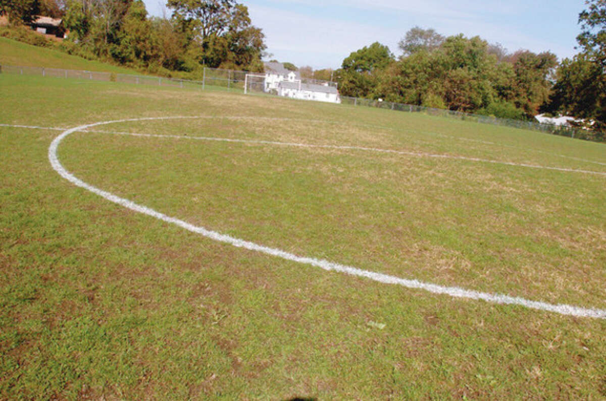 Hour photo / Matthew Vinci The soccer field behind Nathan Hale Middle School is among the athletic fields up for improvements.
