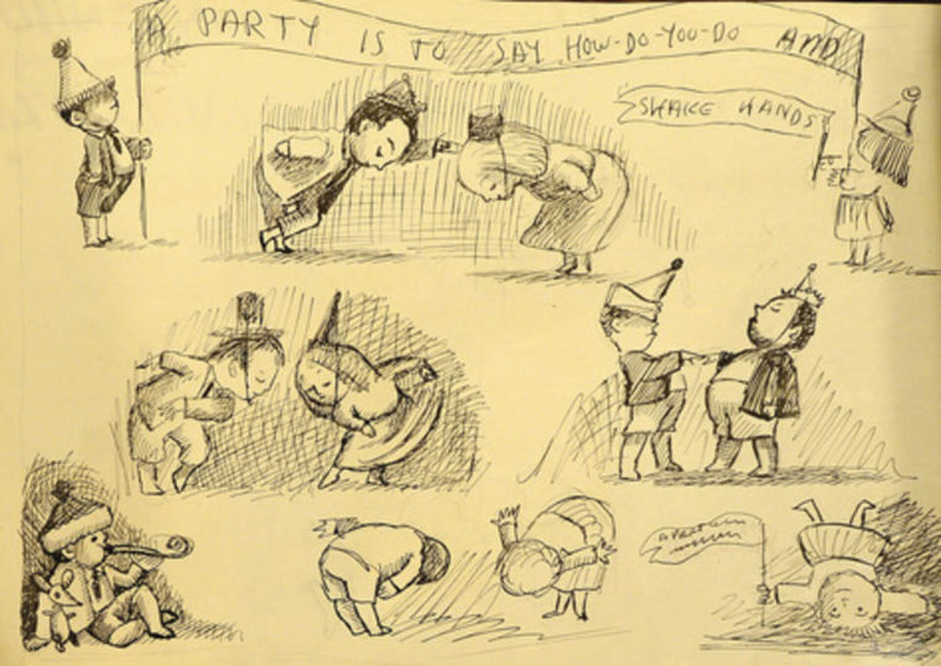 Harold and The Purple Crayon visits the Rowayton Historical Society
