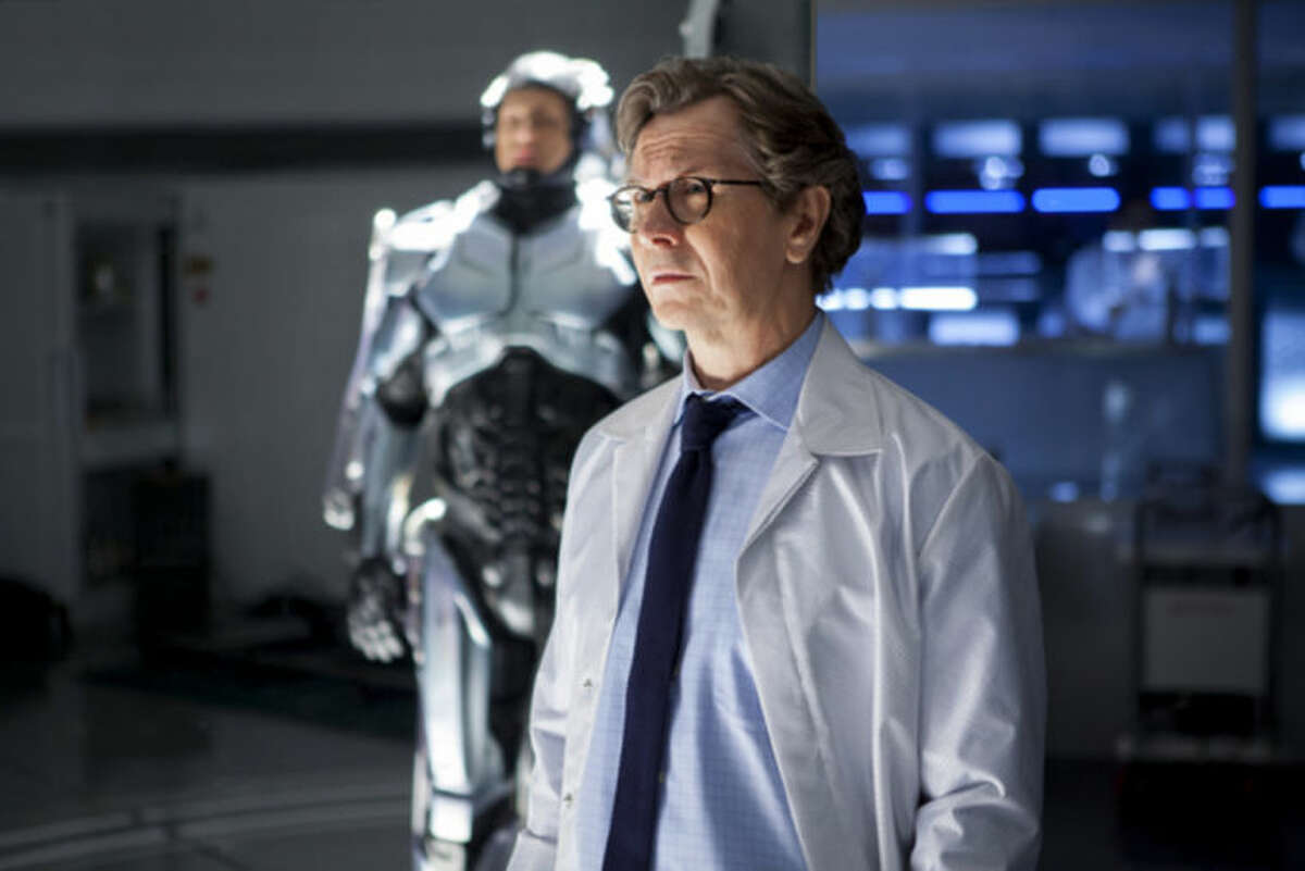 AP Photo/Columbia Pictures - Sony, Kerry Hayes This image released by Columbia Pictures shows Gary Oldman in a scene from the film, "RoboCop."