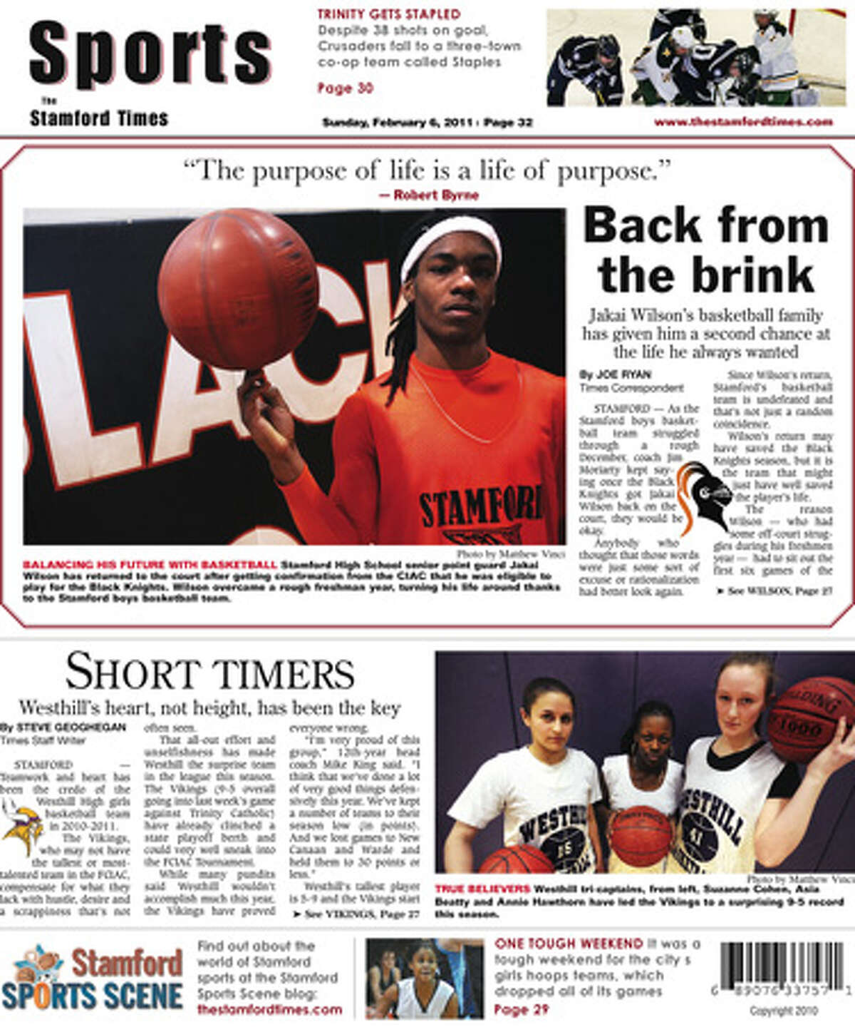 This Week In The Stamford Times (Feb. 6, 2011 edition)