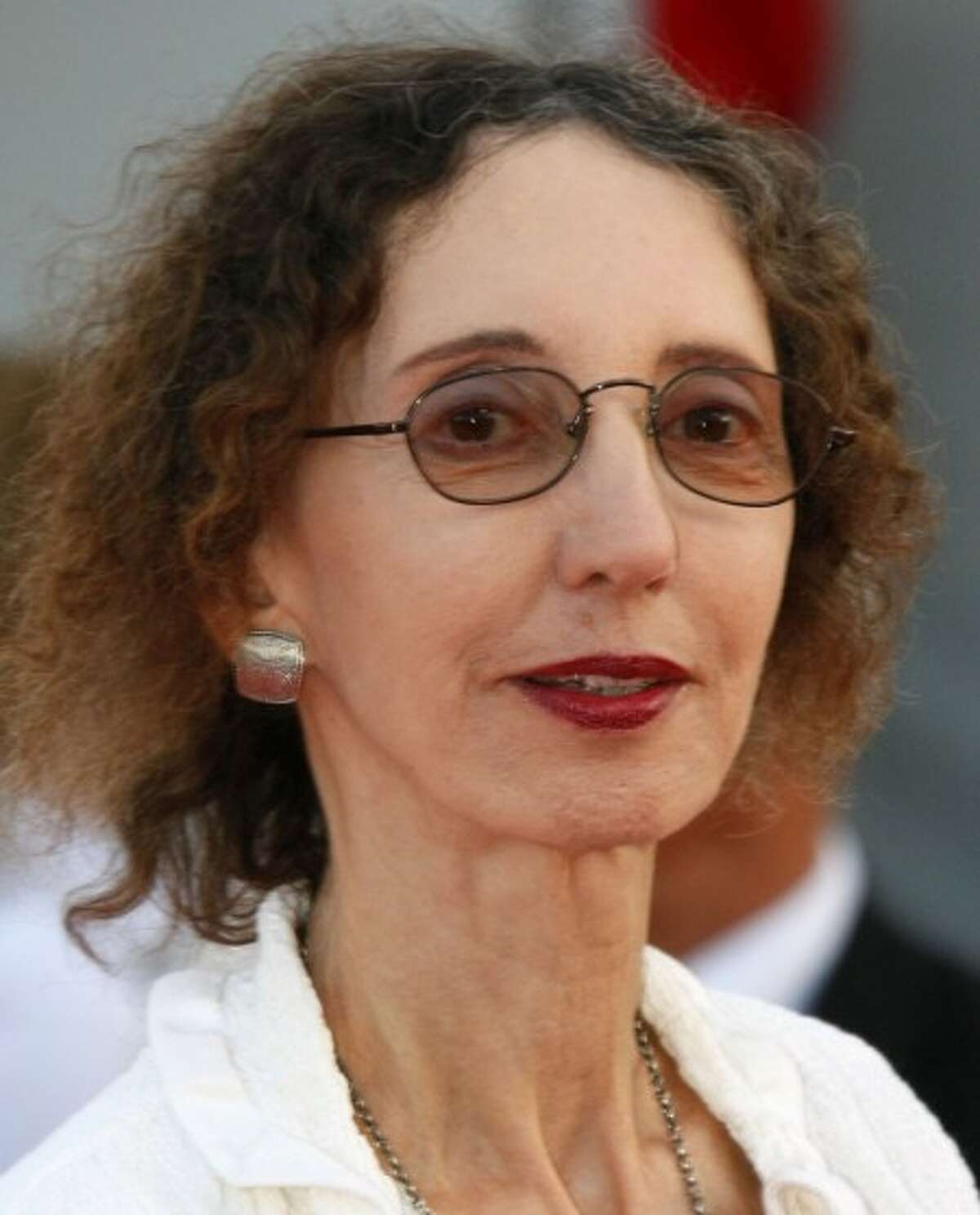 FILE - In this Sept. 9, 2010 file photo, U.S. writer Joyce Carol Oates arrives for the screening of the film " Fair Game " at the 36th American Film Festival in Deauville, Normandy, France. (AP Photo/Michel Spingler, file)