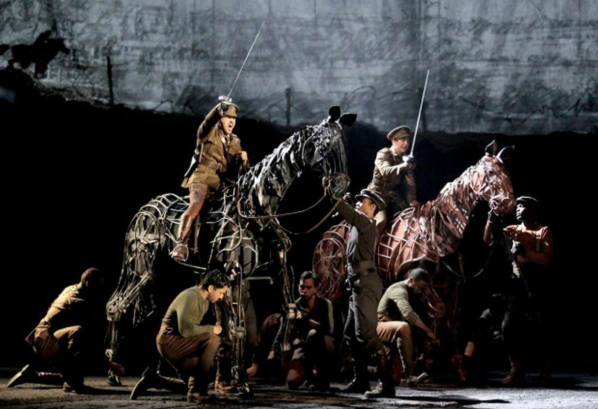 In this theater publicity image released by Lincoln Center Theater, a scene is shown from the production of "War Horse," performing at the Lincoln Center Theater in New York. (AP Photo/Lincoln Center Theater, Paul Kolnik)