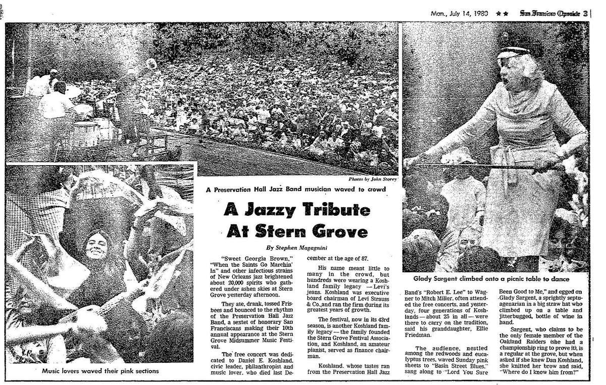 A look back at SF’s Stern Grove shows 1970s to today