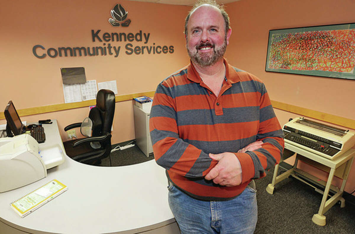 David Wasserman went through the P2E program at The Workplace to find emploment as a jr accountant at Kenndey Community Services after being long-term unemployed. Hour photo / Erik Trautmann