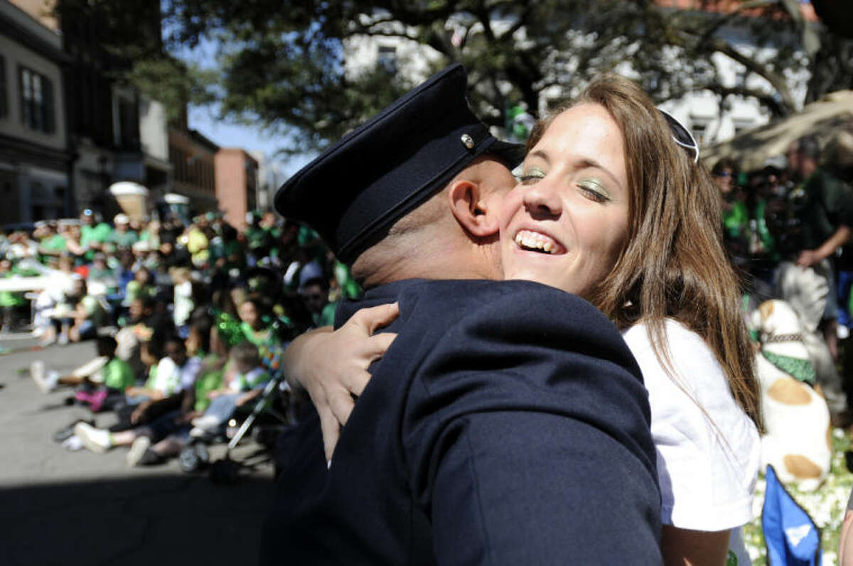 ST. Patrick's Day Celebration Savannah River Street 2013 