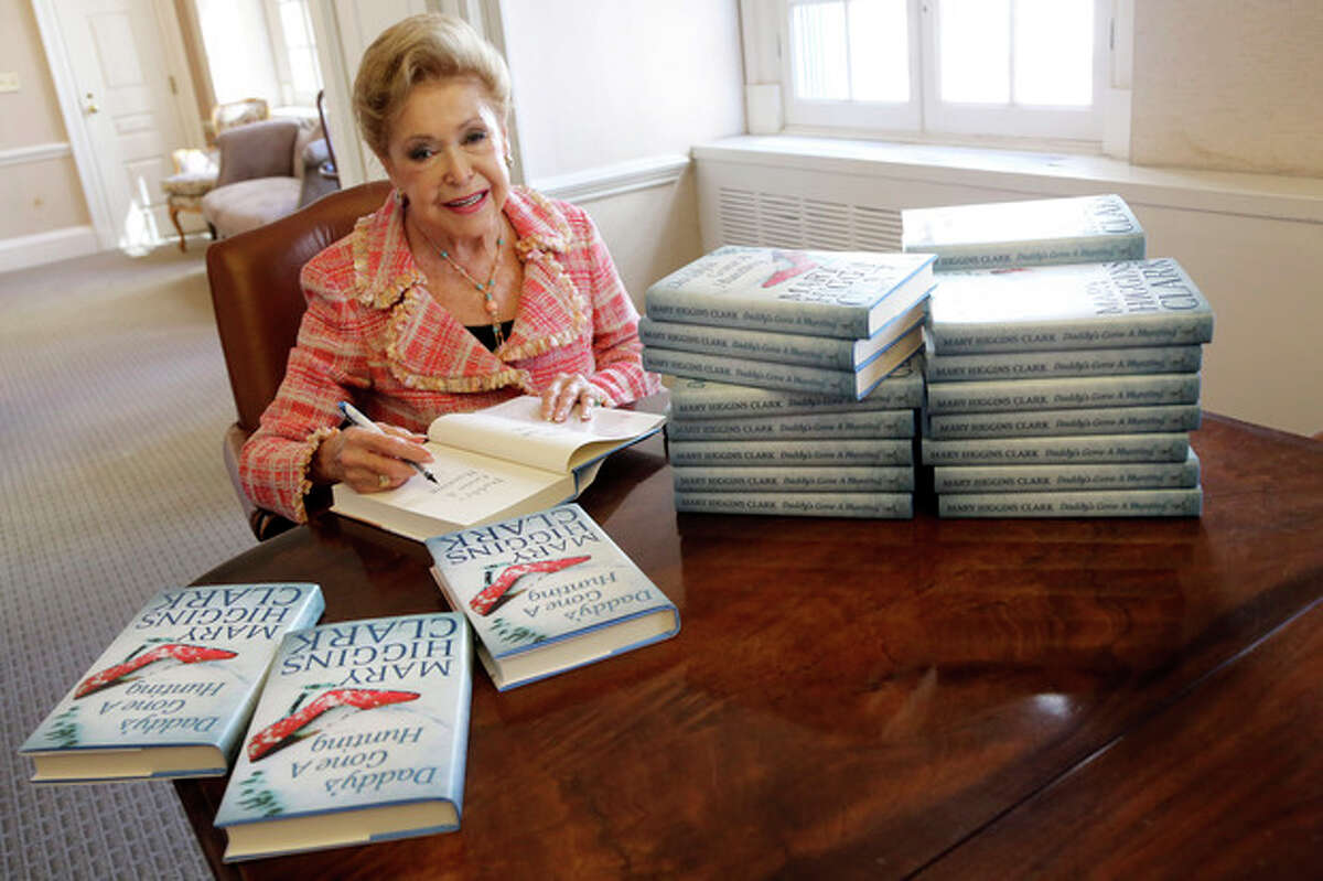 AP Photo/Mary Altaffer In this Wednesday, April 3 photo, author Mary Higgins Clark sign copies of her latest book.