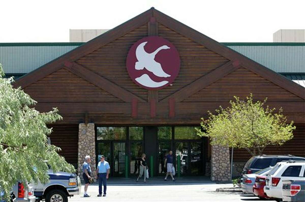 The Gander Mountain store in Aurora, Colo. is shown, Sunday, July 22, 2012. The is store is where the gunman in Friday's movie theater shooting allegedly purchased one of his weapons. (AP Photo/Ted S. Warren)