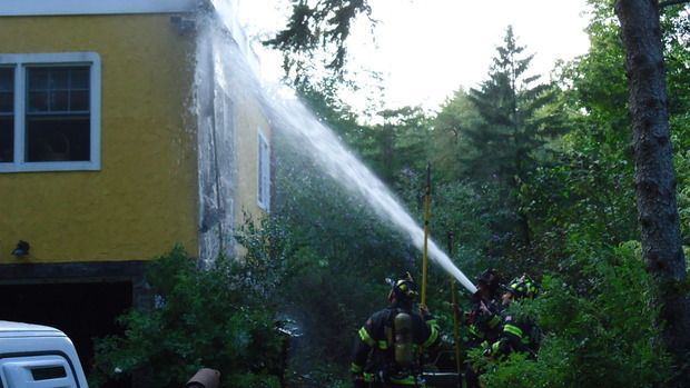 Man burned after generator explodes, burns house