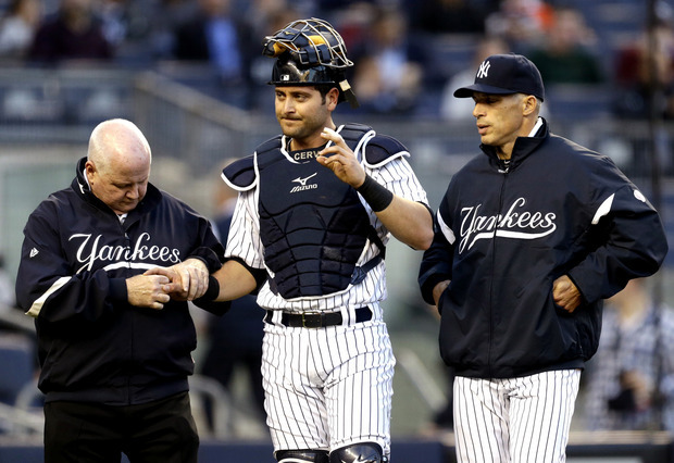 Francisco Cervelli leaves game with quad issue (UPDATED) - Battery