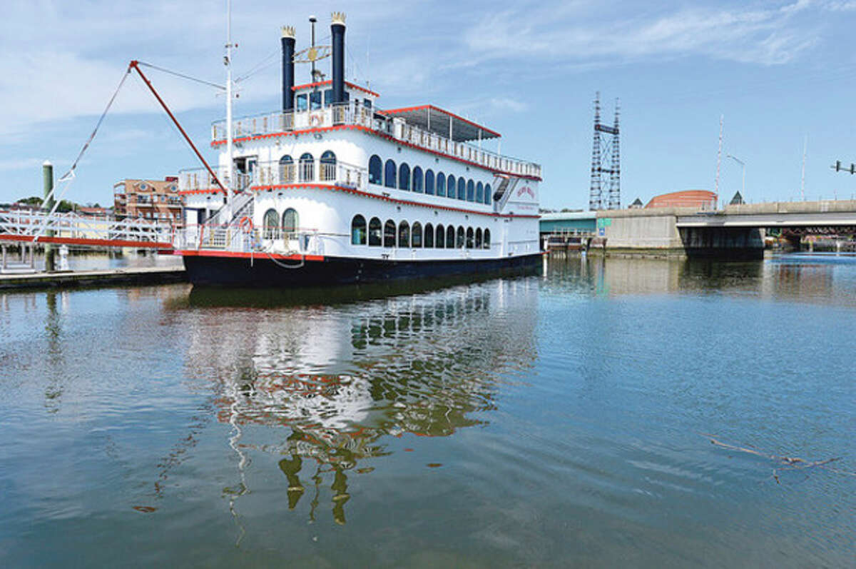 Hour photo / Erik Trautmann Norwalk Harbor Management Commission will review tonight the request from city to state to "allow for unrestricted use by recreational, municipal and commercial vessels" at visitor's docks at Veterans Memorial Park. The request could be part of finding new home for Island Belle.