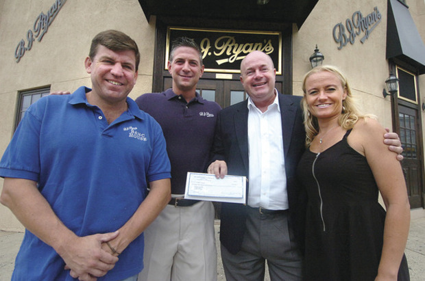 B.J. Ryan's Foundation presented with check