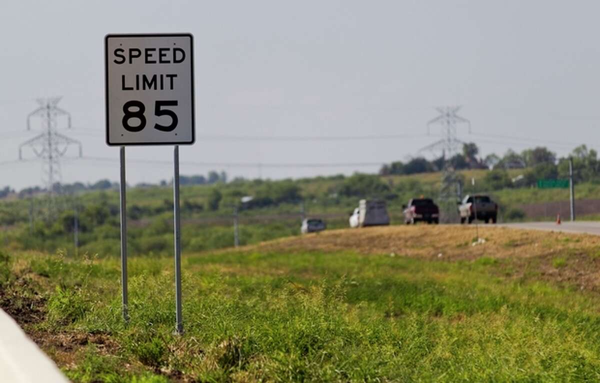 An 85 mph speed limit sign is placed on the 41-mile-long toll road in Austin, near the increasingly crowded Interstate between Austin and San Antonio, Texas on Thursday, Sept. 6, 2012. While some drivers will want to test their horsepower and radar detectors, others are asking if safety is taking a backseat to pure speed. (AP Photo/Statesman.com, Ricardo B. Brazziell) MAGS OUT; NO SALES; INTERNET AND TV MUST CREDIT PHOTOGRAPHER AND STATESMAN.COM