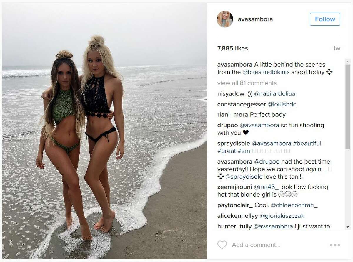Ava Sambora is heating up the web with her new bikini photos. She is the 18-year-old daughter of Heather Locklear and Richie Sambora.