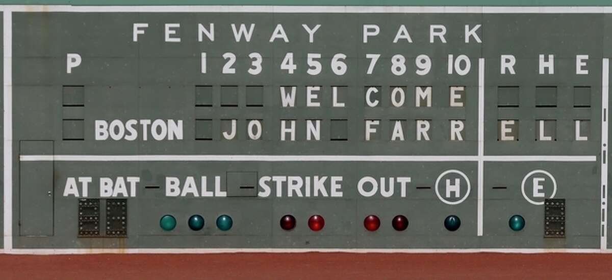 fenway park green monster scoreboard