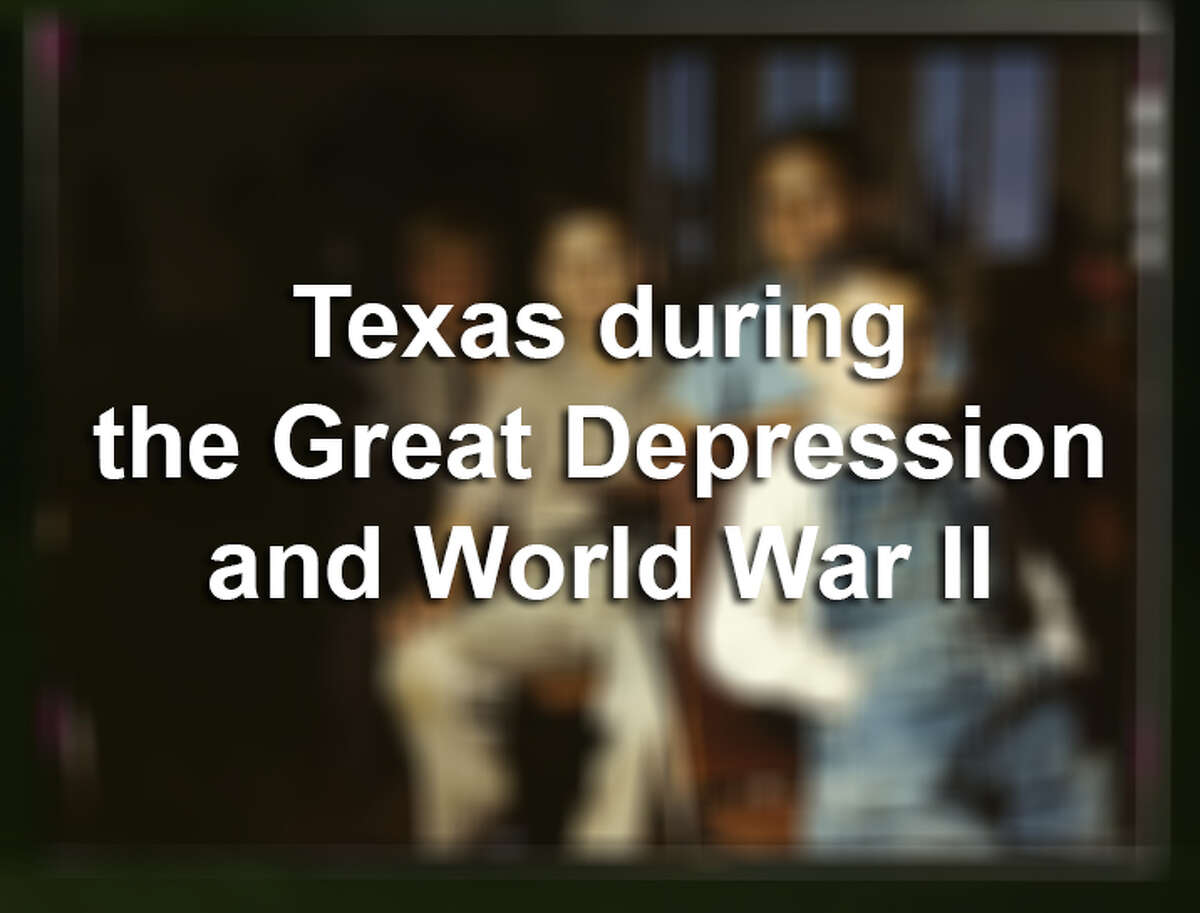 Texas in Kodachrome color during the Great Depression and World War II