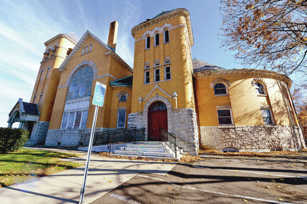 Hour photo / Erik Trautmann The former First United Methodist Church at 39 West Ave. was recently added to the State Register of Historic Places, but a local preservationist behind the effort says the fate of the building lies in the hands of the church and any prospective buyer.