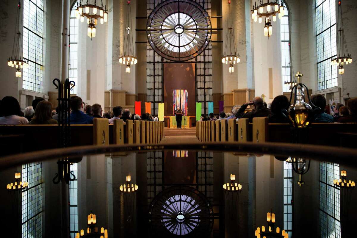 Seattle-area faith leaders gathered Monday morning at St. Mark's Cathedral to launch a new Sanctuary Movement. The church is pictured above in a file photo.
