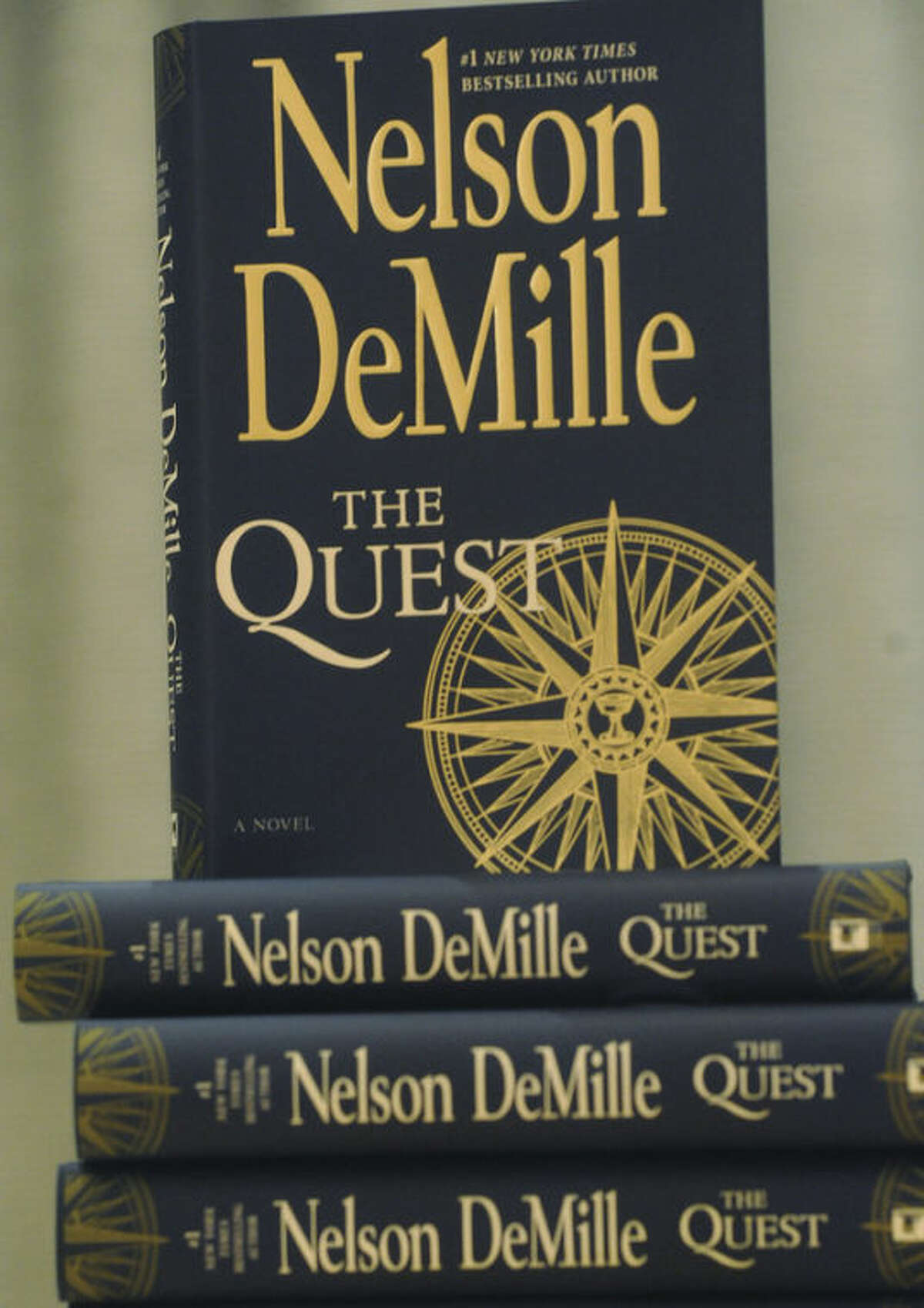 Number 1 New York Times bestselling author, Nelson DeMilles poke at the Wilton Library to discuss The Quest, a suspenseful, romantic heart-pounding adventure. photo/Matthew Vinci