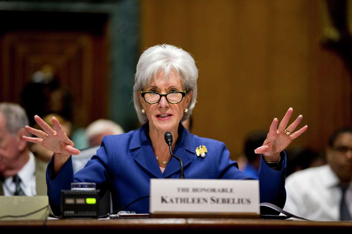 In this Nov. 6, 2013, file photo, Health and Human Services Secretary Kathleen Sebelius testifies on Capitol Hill in Washington on the difficulties plaguing the implementation of the Affordable Care Act. Putting a statistic on disappointment, the Obama administration revealed Wednesday, Nov. 13, that fewer than 27,000 people signed up for private health insurance last month in the 36 states relying on a problem-filled federal website. (AP Photo/J. Scott Applewhite, File)