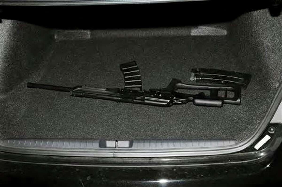 This image contained in the "Appendix to Report on the Shootings at Sandy Hook Elementary School and 36 Yogananda St., Newtown, Connecticut On December 14, 2012" and released Monday, Nov. 25, 2013, by the Danbury, Conn., State’s Attorney shows a weapon found at Sandy Hook Elementary School in Newtown, Conn. Adam Lanza opened fire inside the school killing 20 first-graders and six educators before killing himself as police arrived. (AP Photo/Office of the Connecticut State's Attorney Judicial District of Danbury)
