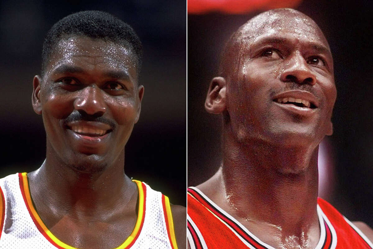 Hakeem Olajuwon (left) and Michael Jordan were the two biggest stars selected in the iconic 1984 NBA draft. Click through the gallery to see how PointAfter's Ben Leibowitz repicked that memorable draft.