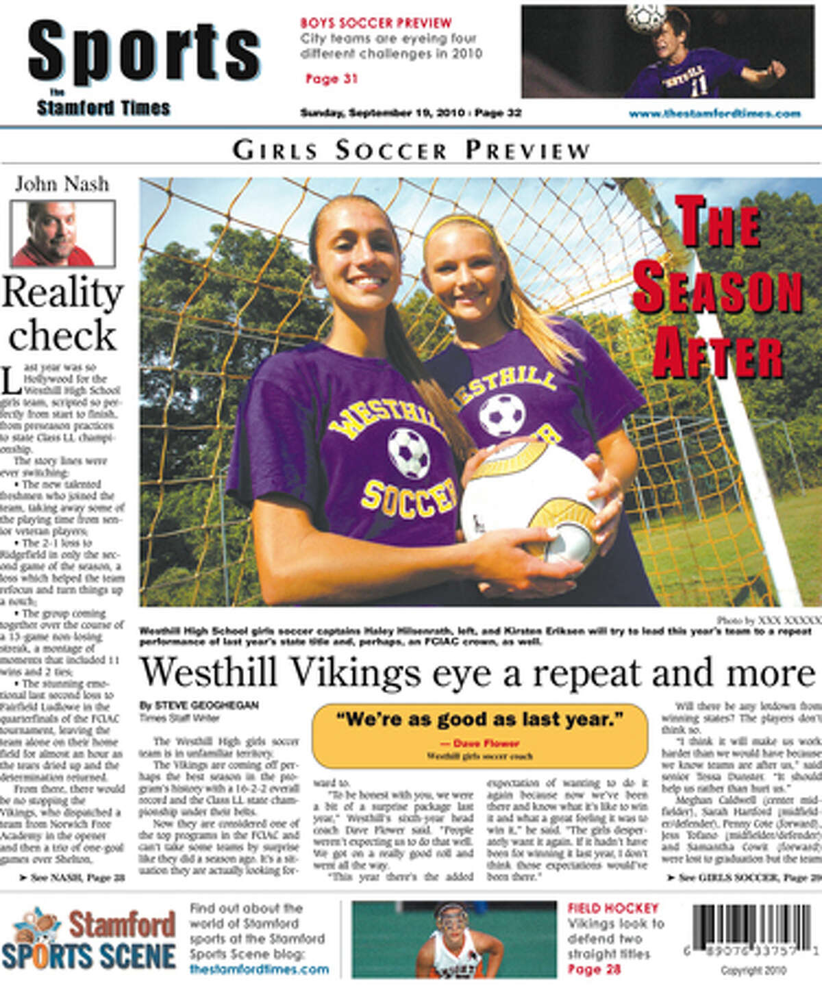This week in The Stamford Times (Sept. 19, 2010 edition)