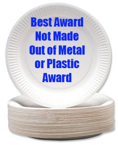 A Paper Plate Award to the Paper Plate Awards