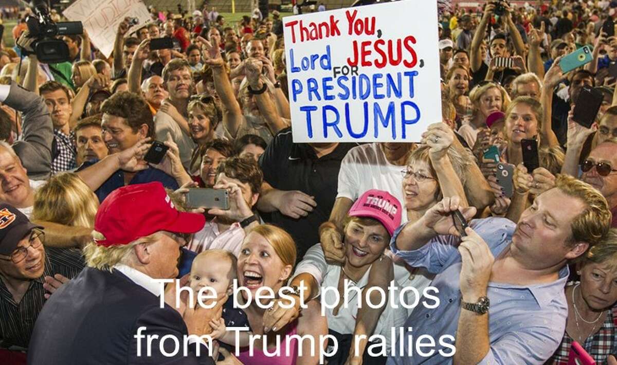 The best photos from Donald Trump rallies during his 2016 presidential campaign.