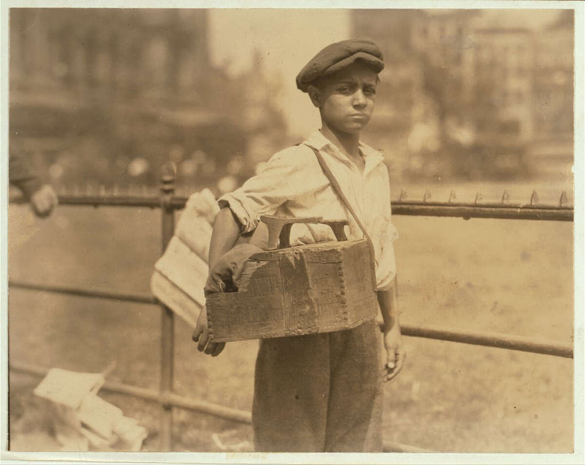 "Bootblacks in and around City Hall Park, New York City - July 25, 1924." -Library of Congress. Photo by Lewis Wickes Hine.