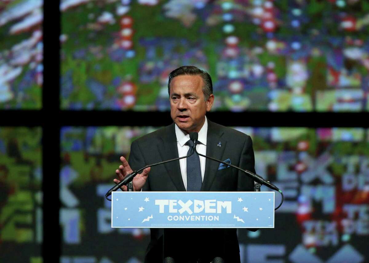 Sen. Carlos Uresti speaks during the 2016 Texas Democratic Convention held Friday June 17, 2016 at the Alamodome.