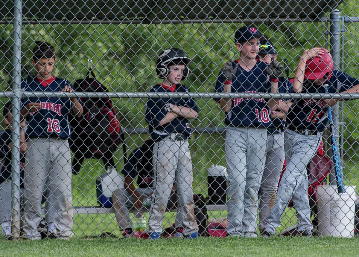 The New Fairfield Rebels play the Brookfield Blue Jays during a 12U baseball game played at the Huckleberry Hill School, Brookfield, CT on Friday, June 17, 2016. Members of the Rebels will play for the Thundercats who will be going to Cooperstown, NY in August.