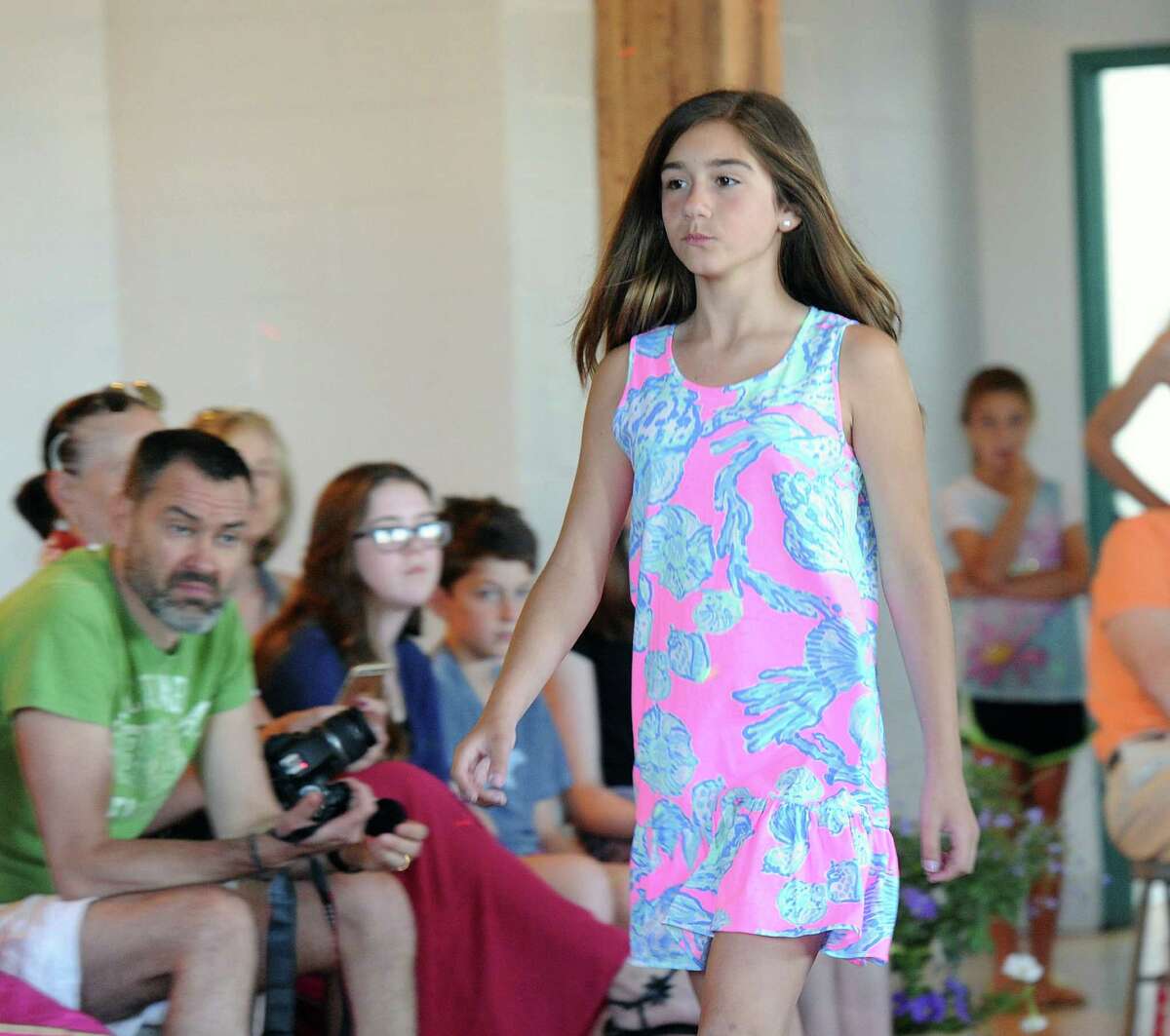 Central Middle School 6th grader Christina Andruss, 11, as a model in the EveryBodyBeautiful Fashion Show