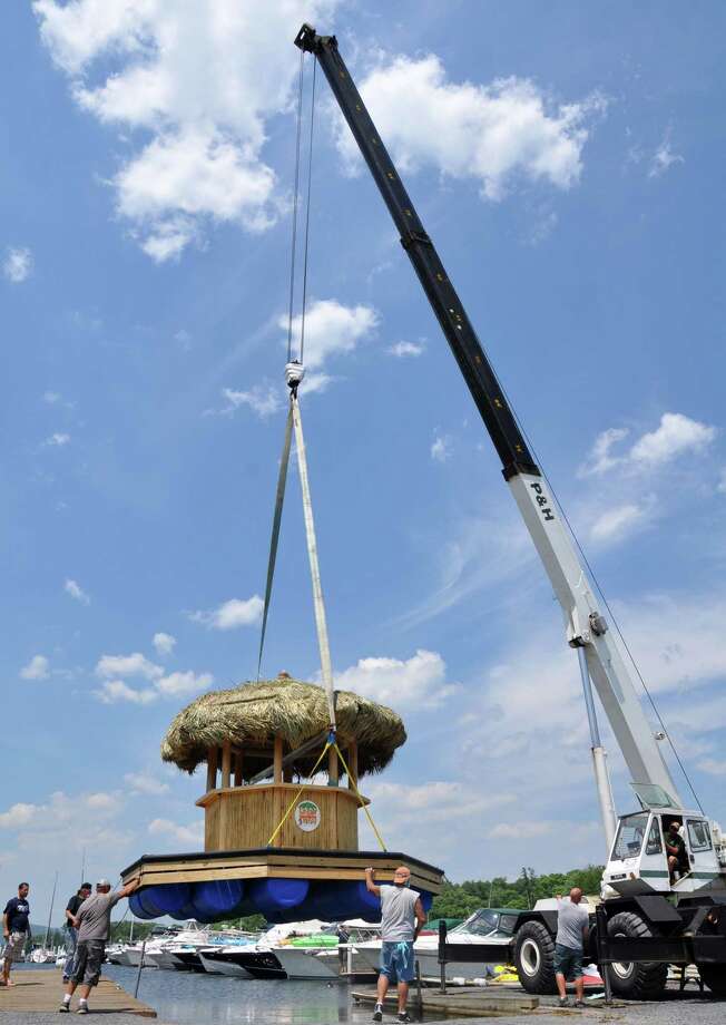 Lake George gets a floating tiki-bar - Times Union