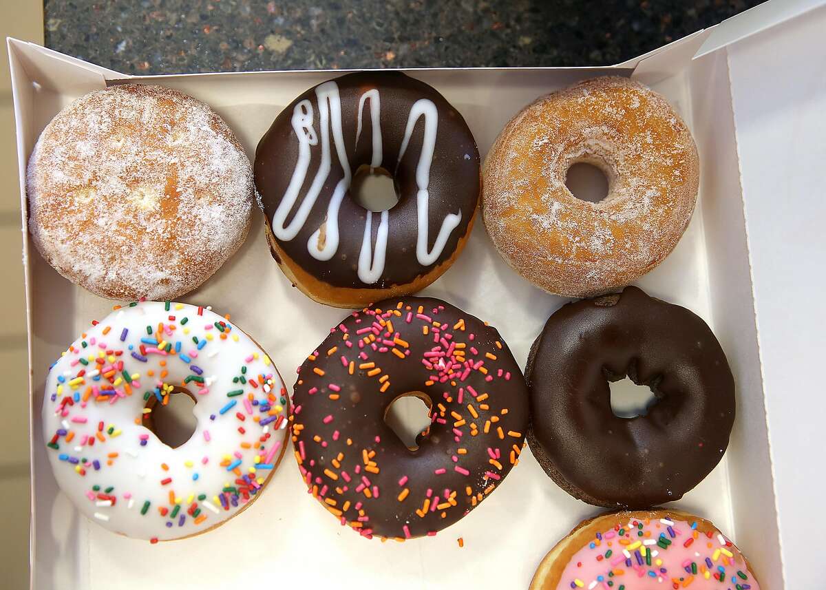 A box of a variety of donuts at Dunkin' Donuts on Monday, June 20, 2016, in Walnut Creek, Calif.. The Bay Area's very first Dunkin' Donuts shop is opening on Wednesday.