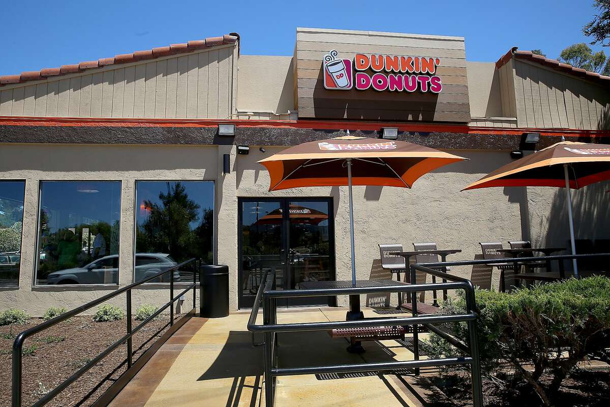 A n outside view of Dunkin' Donuts on Monday, June 20, 2016, in Walnut Creek, Calif.. The Bay Area's very first Dunkin' Donuts shop is opening on Wednesday.