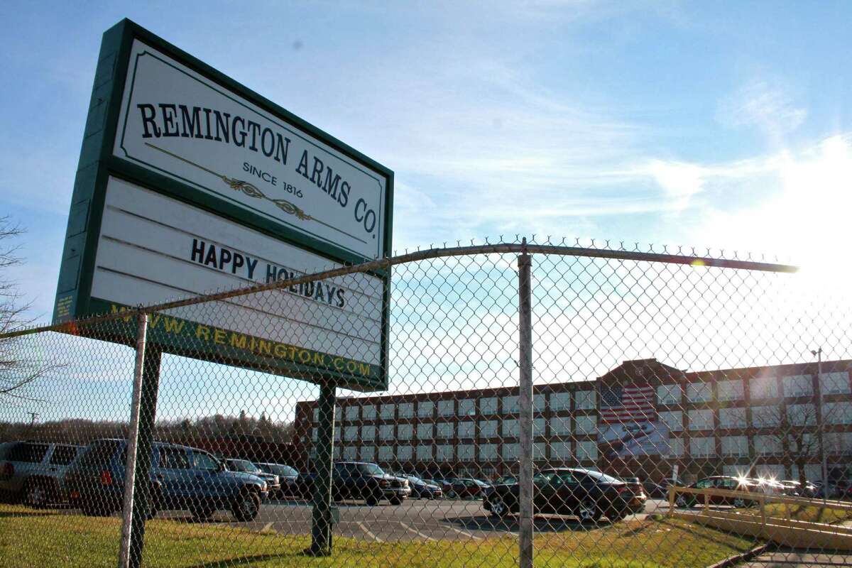 The Remington Arms factory in previous years in Ilion, NY. The company, while announcing in 2021 that its headquarters is Georgia, said manufacturing will continue in New York. (Kristen V. Brown/Times Union)