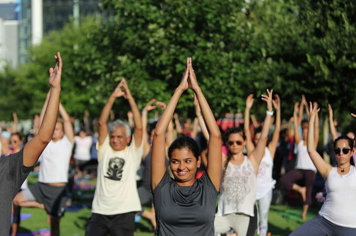 International Yoga Day at Discovery Green
