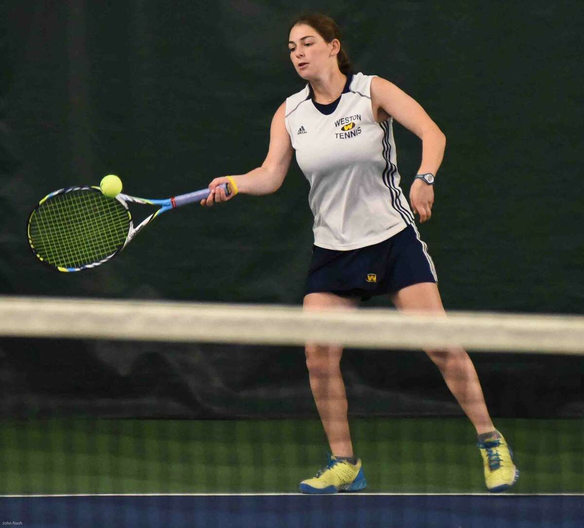 Action from Friday's Weston vs. Northwest Catholic state Class S girls tennis championship matches.