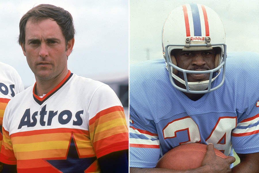 Houston Astros 1970s Rainbow Guts Throwback Uniform