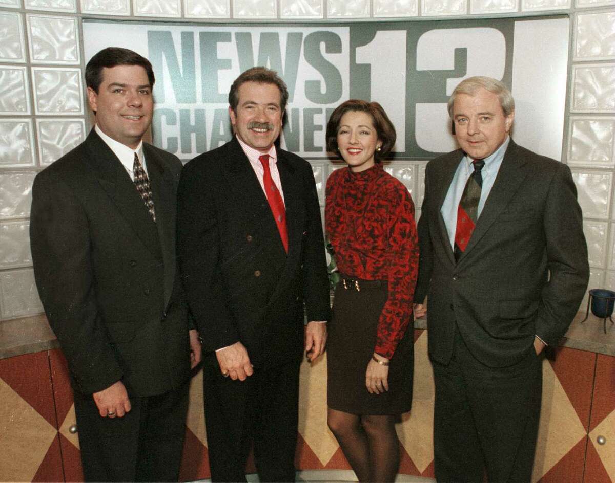 Here's weatherman Bob Kovachick, second from left, with the rest of the Channel 13 news team in December 1995. The others are Rodger Wyland, Chris Kapostasy and Ed Dague. The weatherman is retiring later in 2022. 