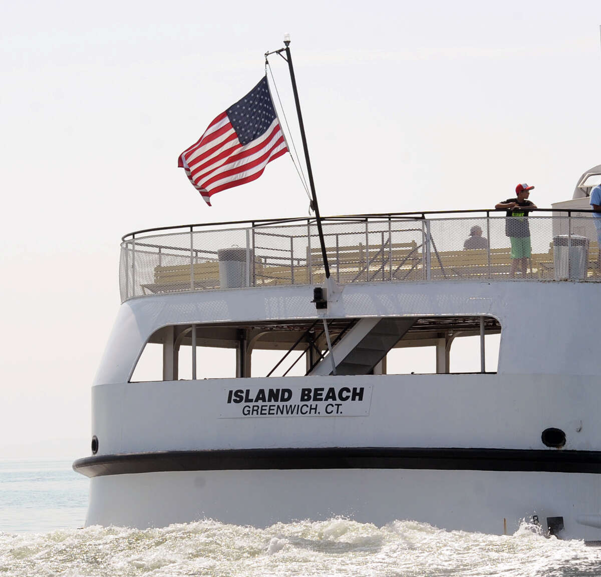 Greenwich ferry to Island Beach docked, reduced schedule to be used