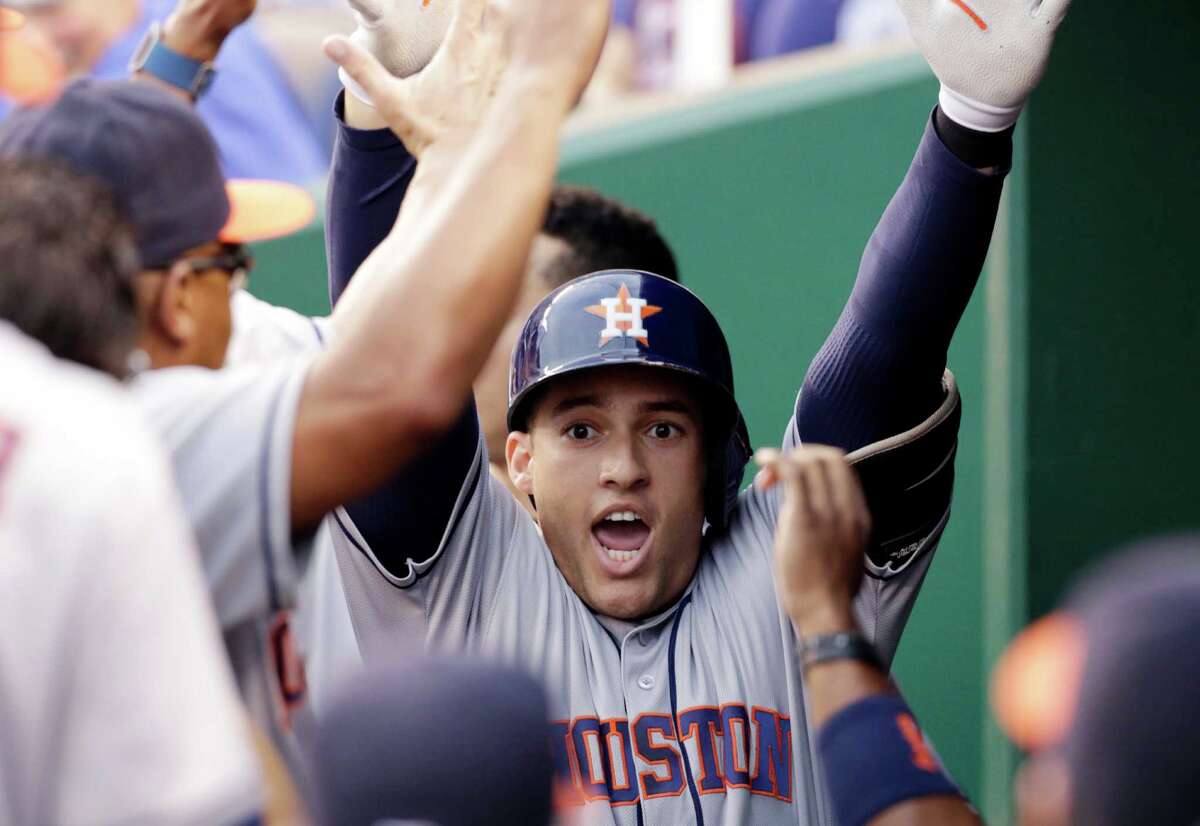 Springer's historic night helps Astros torch Royals