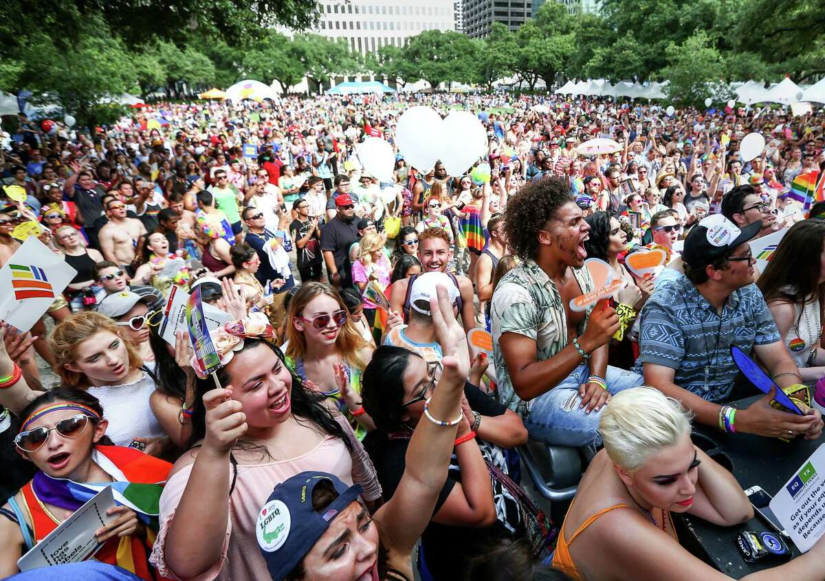 Crowds turn out at Houston Pride Festival to celebrate, make a