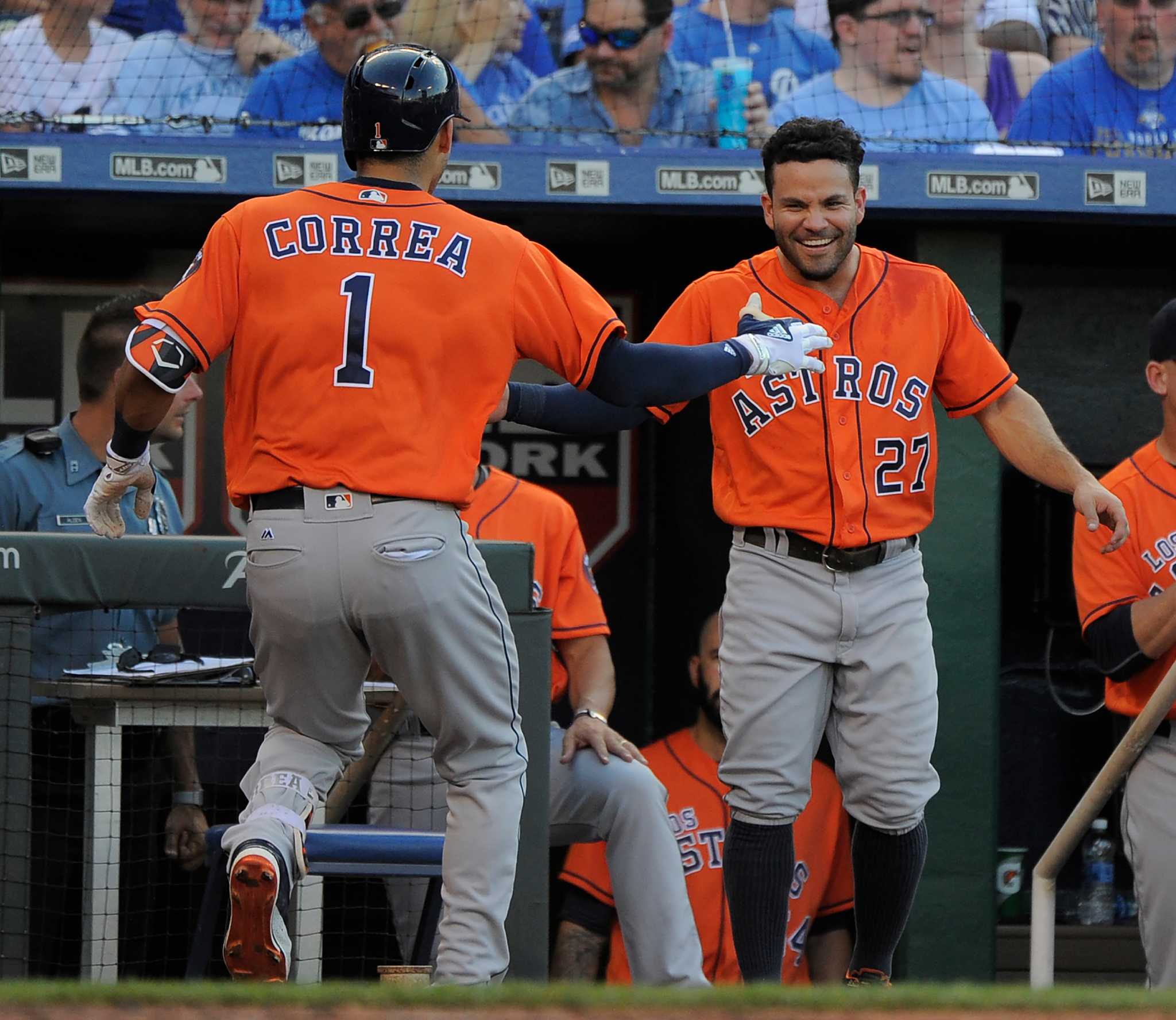 Salvador Perez of the Kansas City Royals jokes in the dugout during News  Photo - Getty Images