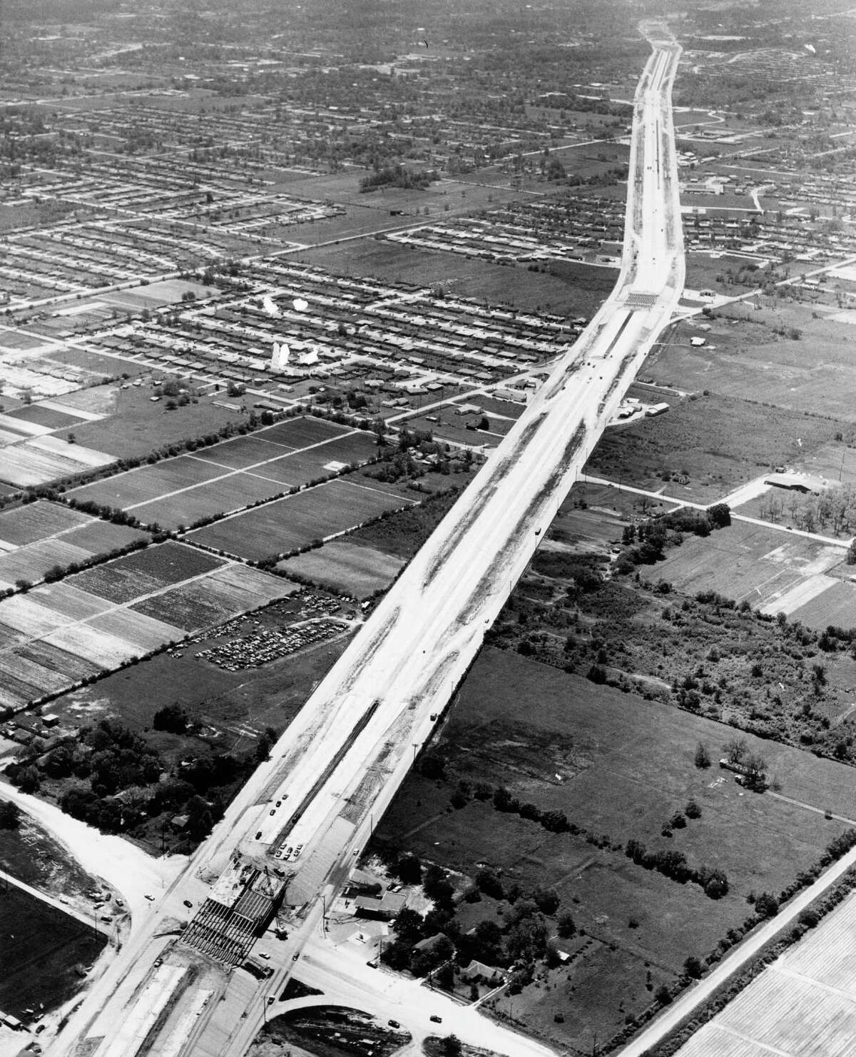 See how Shepherd at the North Freeway looked in the early 1950s