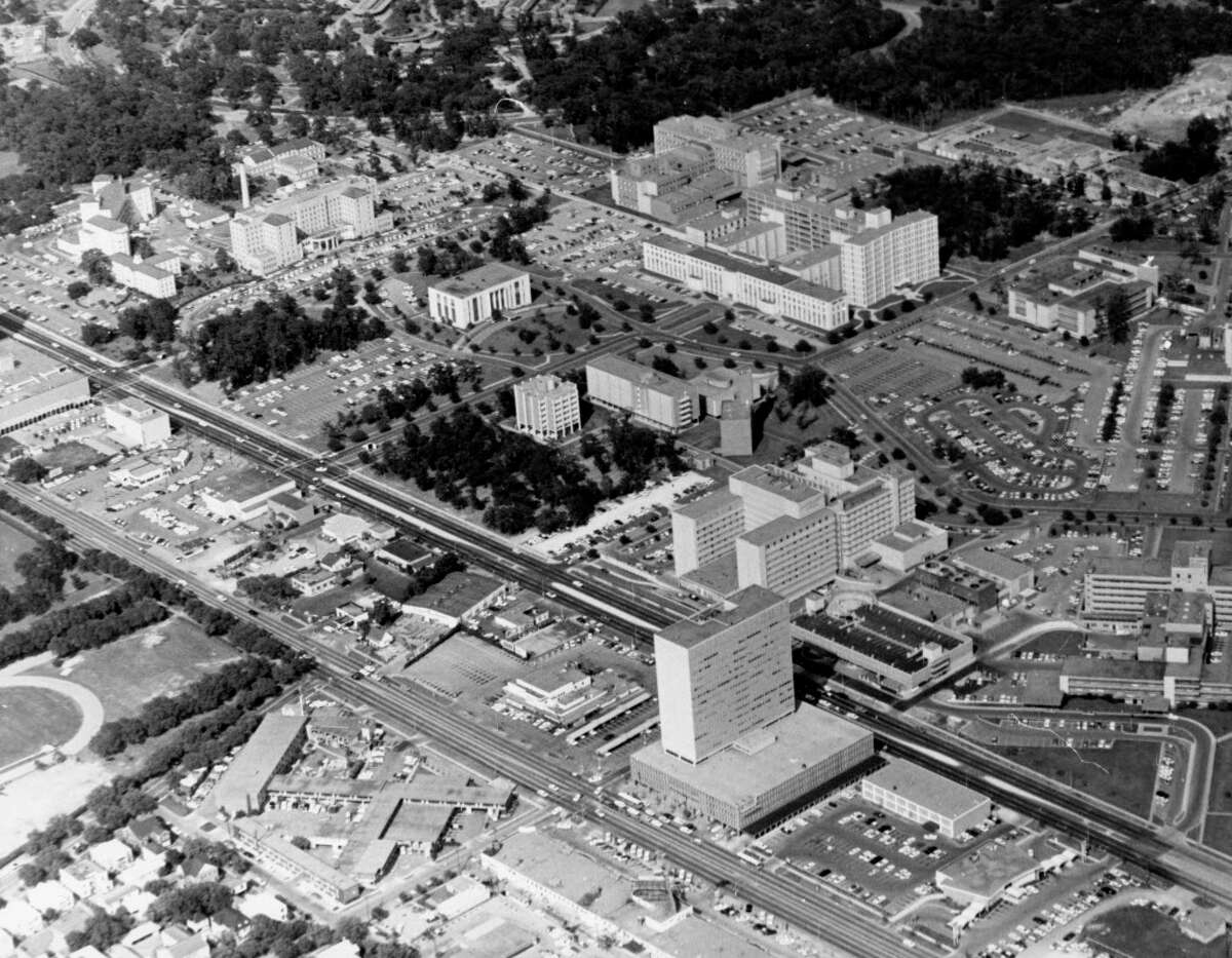 An aerial view ofthe Texas Medical Center in 1958.