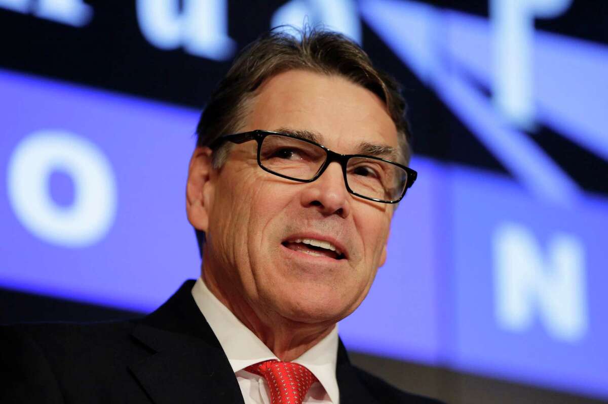 Former Texas Gov. Rick Perry speaks during a news conference, Wednesday, Feb. 24, 2016, in Austin, Texas. 