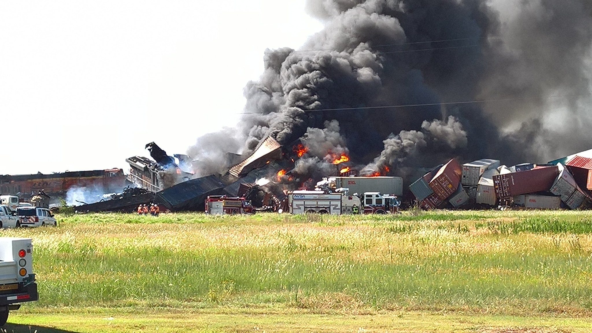 3 missing, 1 injured in headon train collision in Texas Houston