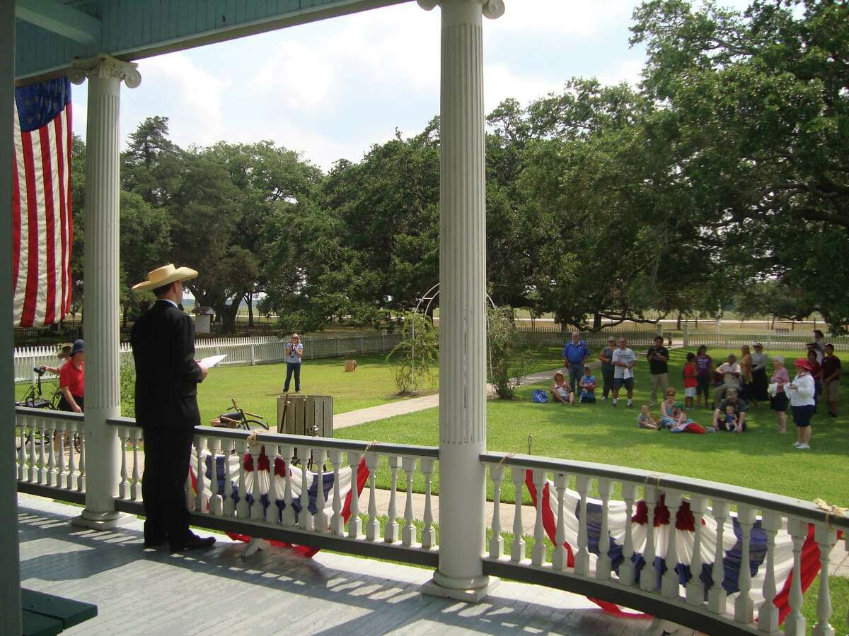 A highlight of the annual Fourth of July celebration at George Ranch Historical Park in Richmond is a reading of the Declaration of Independence.